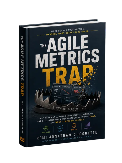 Cover of The Agile Metrics Trap by Rémi Jonathan Choquette